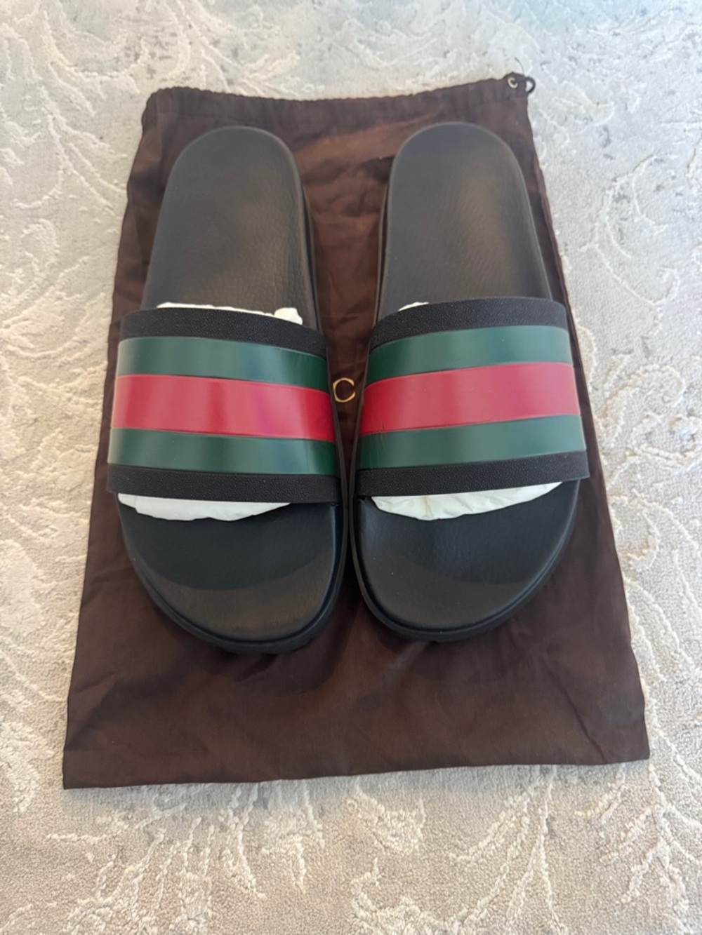 Men size 15 US Gucci slides were once 💯 authentic
